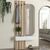 Έπιπλο εισόδου Reyas Megapap χρώμα λέυκό - sepet oak 90x27x205,6εκ. |  Βιτρίνες - Έπιπλα εισόδου στο espiti
