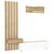 Σύνθεση τηλεόρασης Rosaline Megapap χρώμα λευκό - sepet oak 183x31,3x196,9εκ. |  Συνθέσεις σαλονιού στο espiti