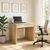 Γραφείο εργασίας Mida Megapap χρώμα sapphire oak 72x60x73,8εκ. |  Γραφεία στο espiti