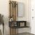 Έπιπλο εισόδου Kanso Megapap χρώμα ανθρακί - sepet oak 100x35x196,7εκ. |  Βιτρίνες - Έπιπλα εισόδου στο espiti