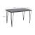 Τραπέζι Roger Megapap Mdf - μεταλλικό χρώμα σκούρο γκρι σκυροδέματος 120x70x75εκ. |  Τραπέζια στο espiti