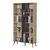 Βιβλιοθήκη Zezan pakoworld σε sonoma-ανθρακί απόχρωση 114x30x200.5εκ |  Βιβλιοθήκες στο espiti