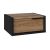 Κομοδίνο επιτοίχιο Eco Megapap χρώμα black wood - καρυδί 40x33x18,5εκ. |  Κομοδίνα στο espiti