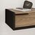 Κομοδίνο επιτοίχιο Eco Megapap χρώμα black wood - καρυδί 40x33x18,5εκ. |  Κομοδίνα στο espiti