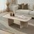 Τραπεζάκι σαλονιού Becaj Megapap χρώμα travertine 120x60x41,4εκ. |  Τραπεζάκια σαλονιού στο espiti