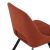 Καρέκλα Initiate pakoworld terracotta ύφασμα-πόδι μαύρο μέταλλο 48x57x85εκ |  Καρέκλες στο espiti