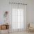 Beauty Home Κουρτίνα γάζα μονόχρωμη με 8 μεταλλικούς κρίκους Sharp Art 8448 140x270 Εκρού       |  Ετοιμες κουρτίνες με σχέδιο στο espiti