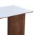 Τραπέζι Versy pakoworld sintered stone-mdf σε λευκό μαρμάρου με καρυδί βάση 160x90x75εκ |  Τραπέζια στο espiti