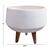 ΓΛΑΣΤΡΑ ΕΣΩΤ.ΧΩΡΟΥ QUAN HM4680.02S FIBER CEMENT ΛΕΥΚΟ--ΒΑΣΗ TEAK Φ40x50Υεκ |  Φυτά συνθετικά - Λουλούδια στο espiti
