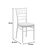 Καρέκλα Tiffany I pakoworld με μαξιλάρι pp σε λευκή απόχρωση 39.5x46.5x87εκ |  Καναπέδες - Καρέκλες  στο espiti