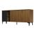 Μπουφές Riba pakoworld καρυδί-μαύρη όψη μαρμάρου 180x40x78εκ |  Μπουφέδες στο espiti