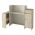 Γραφείο υποδοχής - reception Dayana Megapap με LED χρώμα travertine - sandstone 150x85,2x120εκ. |  Reception γραφείου στο espiti