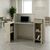 Γραφείο υποδοχής - reception Dayana Megapap με LED χρώμα travertine - sandstone 150x85,2x120εκ. |  Reception γραφείου στο espiti
