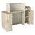 Γραφείο υποδοχής - reception Dayana Megapap με LED χρώμα travertine - sandstone 150x85,2x120εκ. |  Reception γραφείου στο espiti