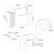Γραφείο υποδοχής - reception Dayana Megapap με LED χρώμα travertine - sandstone 150x85,2x120εκ. |  Reception γραφείου στο espiti