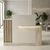 Γραφείο υποδοχής - reception Dayana Megapap με LED χρώμα travertine - sandstone 150x85,2x120εκ. |  Reception γραφείου στο espiti