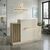 Γραφείο υποδοχής - reception Dayana Megapap με LED χρώμα travertine - sandstone 150x85,2x120εκ. |  Reception γραφείου στο espiti
