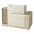 Γραφείο υποδοχής - reception Dayana Megapap με LED χρώμα travertine - sandstone 150x85,2x120εκ. |  Reception γραφείου στο espiti