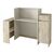 Γραφείο υποδοχής - reception Dayana Megapap με LED χρώμα travertine - sandstone 150x85,2x120εκ. |  Reception γραφείου στο espiti