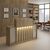 Γραφείο υποδοχής - reception Davis Megapap με LED χρώμα sepet oak - travertine 150x41,8x115εκ. |  Reception γραφείου στο espiti