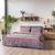 Beauty Home Σετ σεντόνια μονά με λάστιχο Glory Art 12371 110x200+32 Ροζ,Γκρι       |  Σεντόνια Υπέρδιπλα / King Size στο espiti