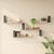 Ραφιέρα τοίχου Flear pakoworld oak με ανθρακί 179x14,5x76,2εκ |  Ραφιέρες τοίχου στο espiti