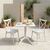 Τραπεζαρία Groovy Crossie pakoworld σετ 3τεμ λευκό PP 60x60x76εκ |  Σετ τραπεζαρία κήπου στο espiti