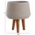 ΓΛΑΣΤΡΑ ΕΣΩΤ.ΧΩΡΟΥ QUAN HM4680.03M FIBER CEMENT ΓΚΡΙ--ΒΑΣΗ TEAK Φ35x50Υεκ |  Φυτά συνθετικά - Λουλούδια στο espiti