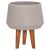 ΓΛΑΣΤΡΑ ΕΣΩΤ.ΧΩΡΟΥ QUAN HM4680.03M FIBER CEMENT ΓΚΡΙ--ΒΑΣΗ TEAK Φ35x50Υεκ |  Λουλούδια στο espiti