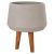 ΓΛΑΣΤΡΑ ΕΣΩΤ.ΧΩΡΟΥ QUAN HM4680.03M FIBER CEMENT ΓΚΡΙ--ΒΑΣΗ TEAK Φ35x50Υεκ |  Φυτά συνθετικά - Λουλούδια στο espiti