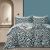 Beauty Home Σετ σεντόνια υπέρδιπλα με λάστιχο Memories Art 12699 165x200+30 Γκρι,Σιέλ       |  Σεντόνια Υπέρδιπλα / King Size στο espiti