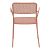 Πολυθρόνα Federal pakoworld στοιβαζόμενη terracotta μέταλλο 57x58x81.5εκ |  Πολυθρόνες κήπου στο espiti