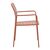 Πολυθρόνα Deraby pakoworld στοιβαζόμενη terracotta μέταλλο 56x45.5x83εκ |  Πολυθρόνες κήπου στο espiti