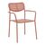 Πολυθρόνα Deraby pakoworld στοιβαζόμενη terracotta μέταλλο 56x45.5x83εκ |  Πολυθρόνες κήπου στο espiti