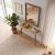 Κονσόλα επιτοίχια Moca Megapap χρώμα sapphire oak 60x22x77εκ. |  Συρταριέρες -Κονσόλες στο espiti