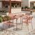 Τραπεζαρία Moraja Federal pakoworld σετ 5τεμ terracotta μέταλλο 140x80x72εκ |  Σετ τραπεζαρία κήπου στο espiti
