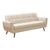 Καναπές Decency pakoworld 3θέσιος ύφασμα μπεζ 203x75x86εκ |  Καναπέδες στο espiti