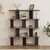 Βιβλιοθήκη Ratu pakoworld ανθρακί με oak 120x24,6x141εκ |  Βιβλιοθήκες στο espiti