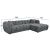 ΚΑΝΑΠΕΣ ΓΩΝΙΑ (ΔΕΞΙΑ) LYKKE HM3326.01R ΓΚΡΙ ΥΦΑΣΜΑ 280x89-165(η γωνία)x70Υεκ |  Καναπέδες γωνιακοί στο espiti