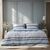 Beauty Home Σετ σεντόνια υπέρδιπλα με λάστιχο Moments Art 12561 165x200+30 Σιέλ,Γκρι       |  Σεντόνια Υπέρδιπλα / King Size στο espiti