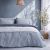 Beauty Home Σετ σεντόνια υπέρδιπλα με λάστιχο Moments Art 12566 165x200+30 Σιέλ,Γκρι       |  Σεντόνια Υπέρδιπλα / King Size στο espiti