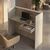 Γραφείο υποδοχής - reception Wilko Megapap με LED χρώμα travertine - sandstone 113,6x42x110εκ. |  Reception γραφείου στο espiti