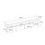 Έπιπλο τηλεόρασης Acnes Megapap χρώμα travertine 220x40x52εκ. |  Έπιπλα τηλεόρασης στο espiti
