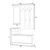 Έπιπλο εισόδου Raynold Megapap χρώμα καρυδί 100x30x180εκ. |  Βιτρίνες - Έπιπλα εισόδου στο espiti