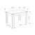 Τραπέζι Tolmen Megapap επεκτεινόμενο χρώμα sapphire oak 120/170x80x75εκ. |  Τραπέζια στο espiti