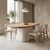 Τραπέζι Fessen pakoworld ξύλο ελάτου-mdf oak-λευκό 180x90x78εκ |  Τραπέζια στο espiti