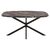 ΤΡΑΠΕΖΙ ΟΒΑΛ RODDEN HM11903.02 ΜΕ WERZALIT BLACK/GOLD MARBLE-ΜΑΥΡΗ ΒΑΣΗ 146x94x75Υεκ |  Τραπέζια κήπου στο espiti