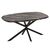 ΤΡΑΠΕΖΙ ΟΒΑΛ RODDEN HM11903.02 ΜΕ WERZALIT BLACK/GOLD MARBLE-ΜΑΥΡΗ ΒΑΣΗ 146x94x75Υεκ |  Τραπέζια κήπου στο espiti