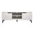 Έπιπλο τηλεόρασης Kemvio pakoworld  sonoma-λευκό 150x38x44εκ |  Έπιπλα τηλεόρασης στο espiti