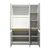 Ντουλάπα τρίφυλλη Merzia pakoworld λευκό με sonoma 120x46.5x183εκ |  Ντουλάπες ρούχων στο espiti